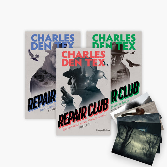 Das Repair Club Thriller-Set: 3 Bücher + 1 exklusives Postkartenset