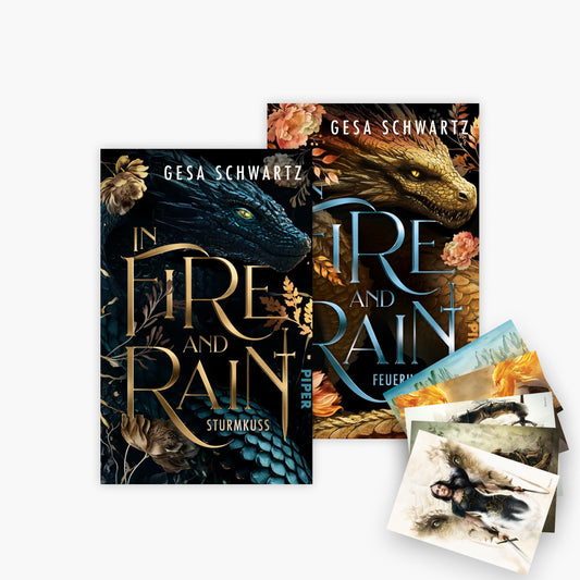 Die In Fire and Rain Dilogie Band 1+2 plus 1 exklusives Postkartenset