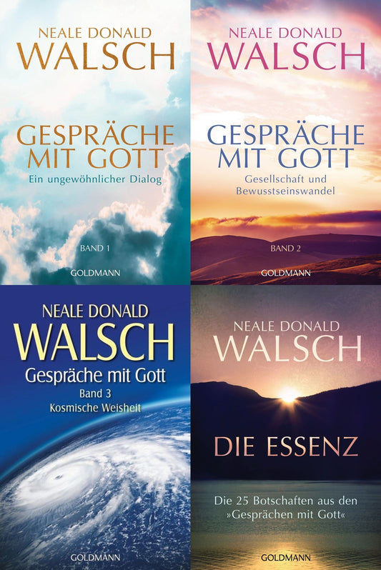 Gespräche mit Gott Band 1-3 + Die Essenz + 1 exklusives Holzkreuz