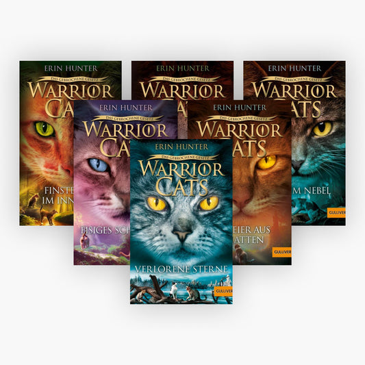 Warrior Cats Staffel VII Band 1-6 plus 1 exklusives Postkartenset