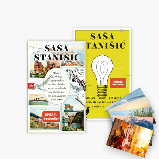 Das Saša Stanišić Buch-Set + 1 exklusives Postkartenset