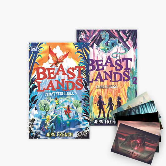 Die Beastlands-Reihe Band 1+2 plus 1 exklusives Postkartenset