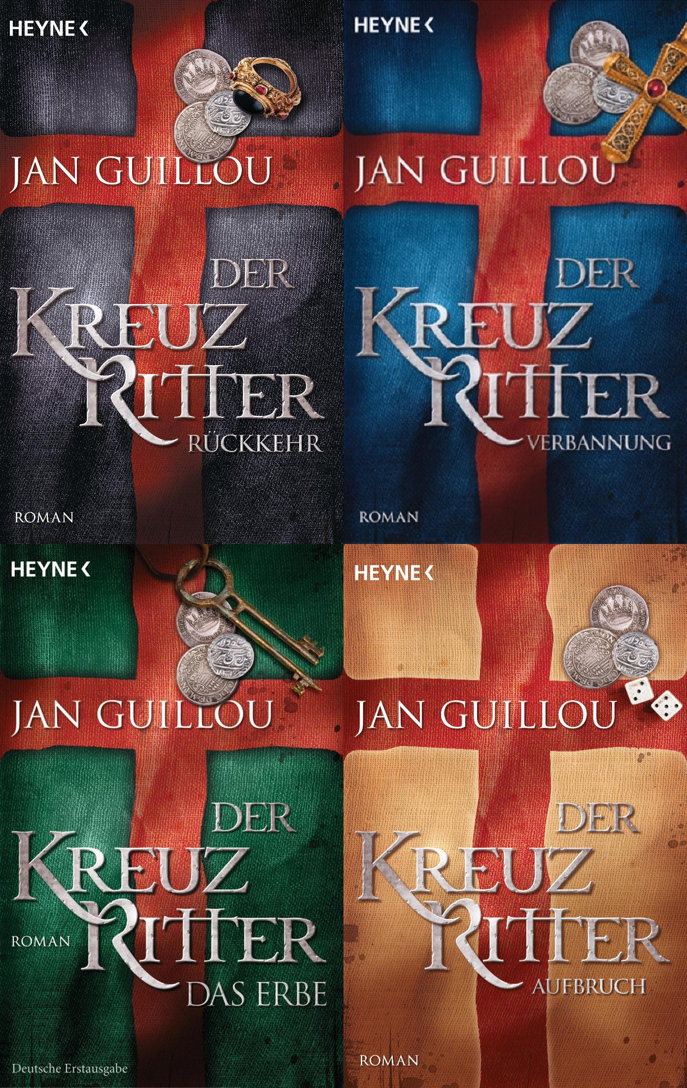 Die Kreuzritter-Reihe Band 1-4 plus 1 exklusives Postkartenset