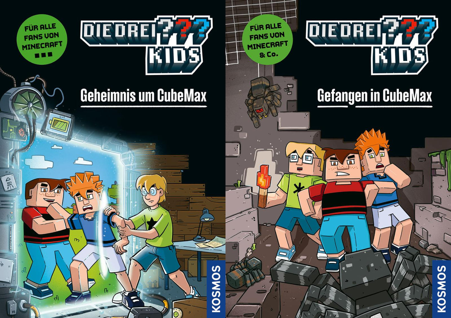 Die drei ??? Kids CubeMax Abenteuer-Set 2 Bände + 1 exklusives Postkartenset