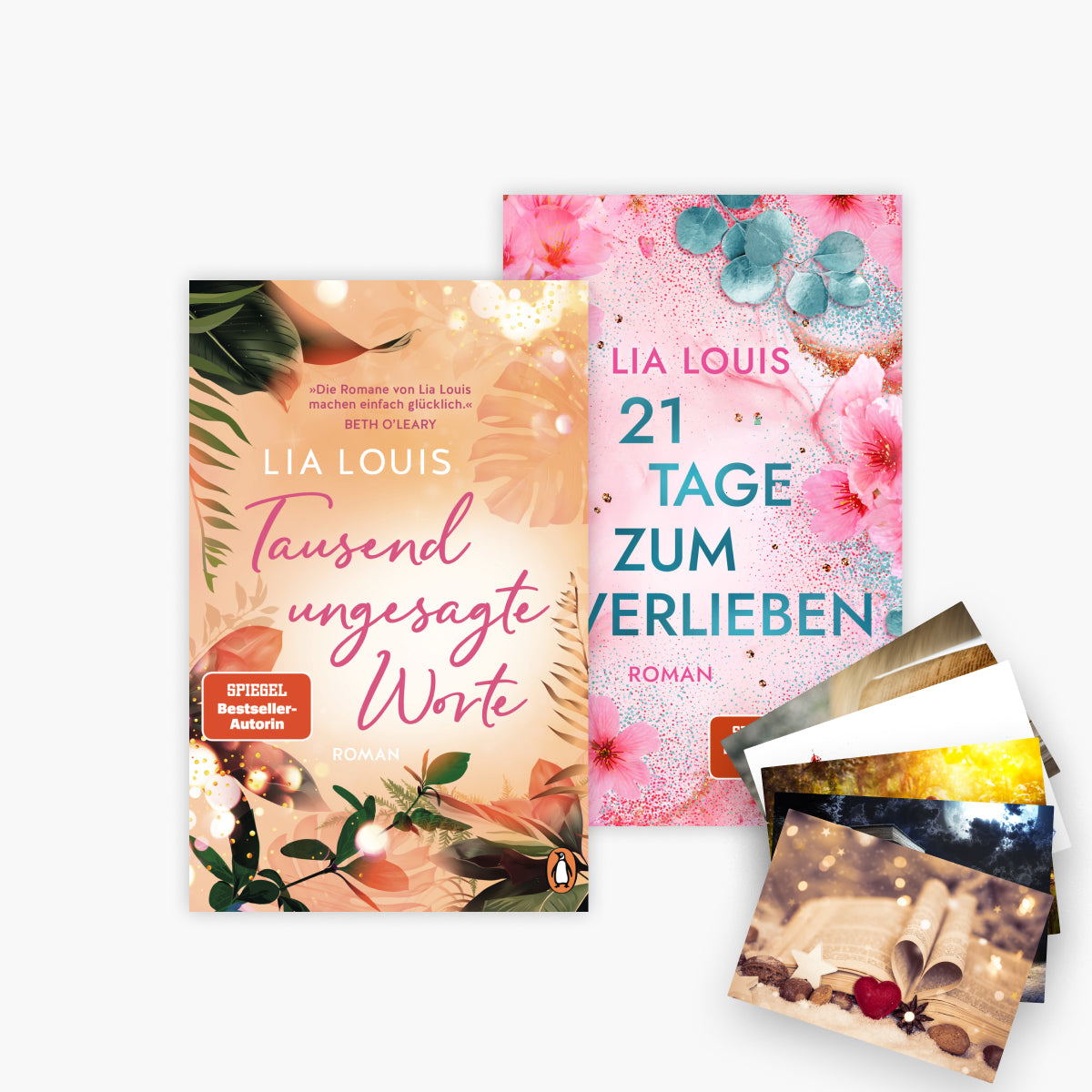 Tausend ungesagte Worte + 21 Tage zum Verlieben + 1 exklusives Postkartenset