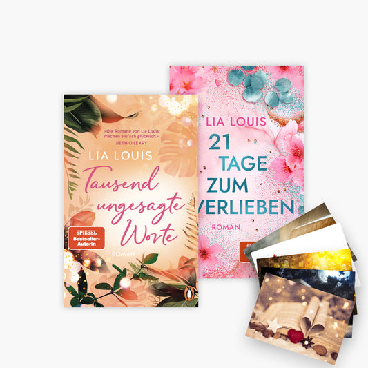 Tausend ungesagte Worte + 21 Tage zum Verlieben + 1 exklusives Postkartenset
