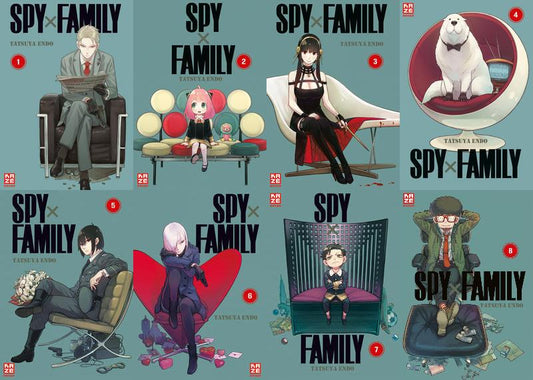 Spy x Family in 8 Bänden + 1 exklusives Stickerset