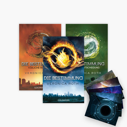 Die Bestimmung Band 1-3 plus 1 exklusives Postkartenset