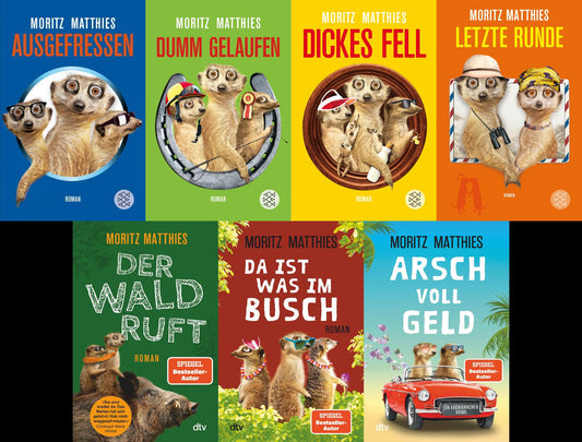 Die Erdmännchen-Krimis in 7 Bänden plus 1 exklusives Postkartenset