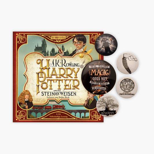 Harry Potter - Der Orden des Phönix als Hörbuch + 1 original Harry Potter Button
