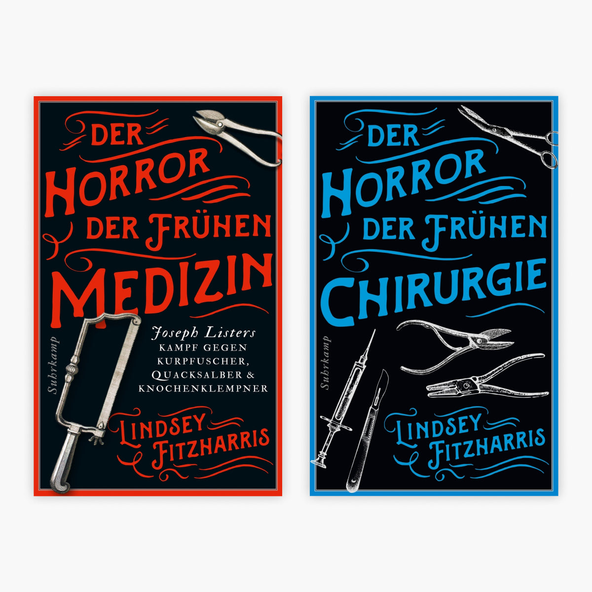 Der Horror der frühen Medizin + Chirurgie im Set + 1 exklusives Postkartenset