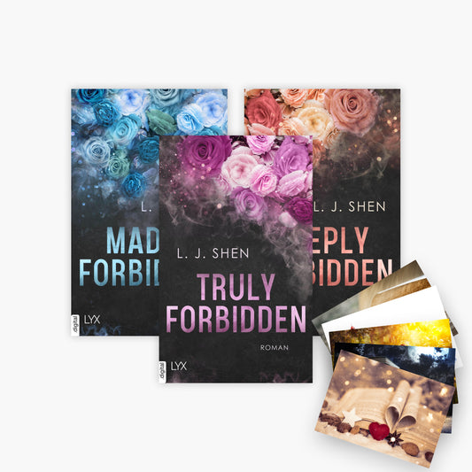 Die Forbidden Love-Reihe Band 1-3 plus 1 exklusives Postkartenset