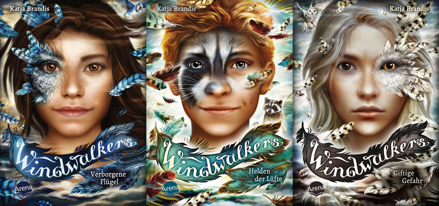 Die Windwalkers-Reihe Band 1-3 plus 1 exklusives Postkartenset