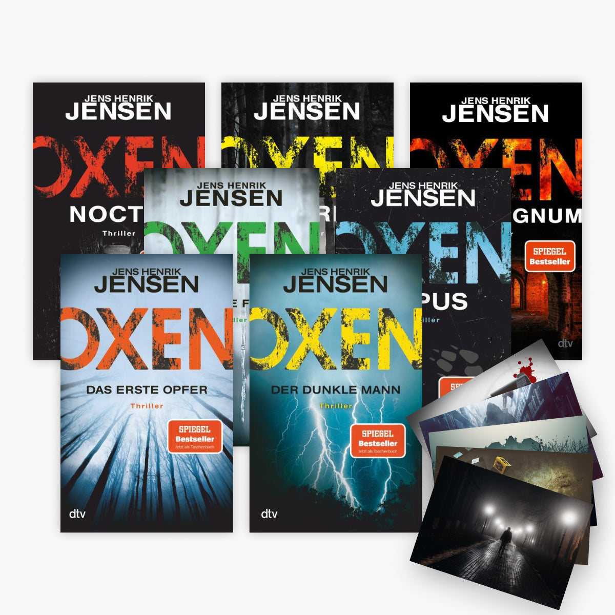 Die Niels-Oxen-Reihe Band 1-7 plus 1 exklusives Postkartenset