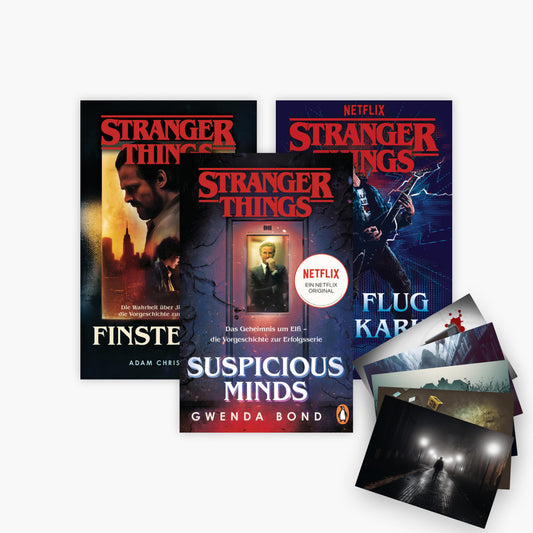Die offiziellen Stranger-Things-Romane Band 1-3 plus 1 exklusives Postkartenset