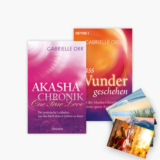 Das Akasha-Chronik-Set: One True Love + Lass Wunder geschehen + 1 exklusives Postkartenset