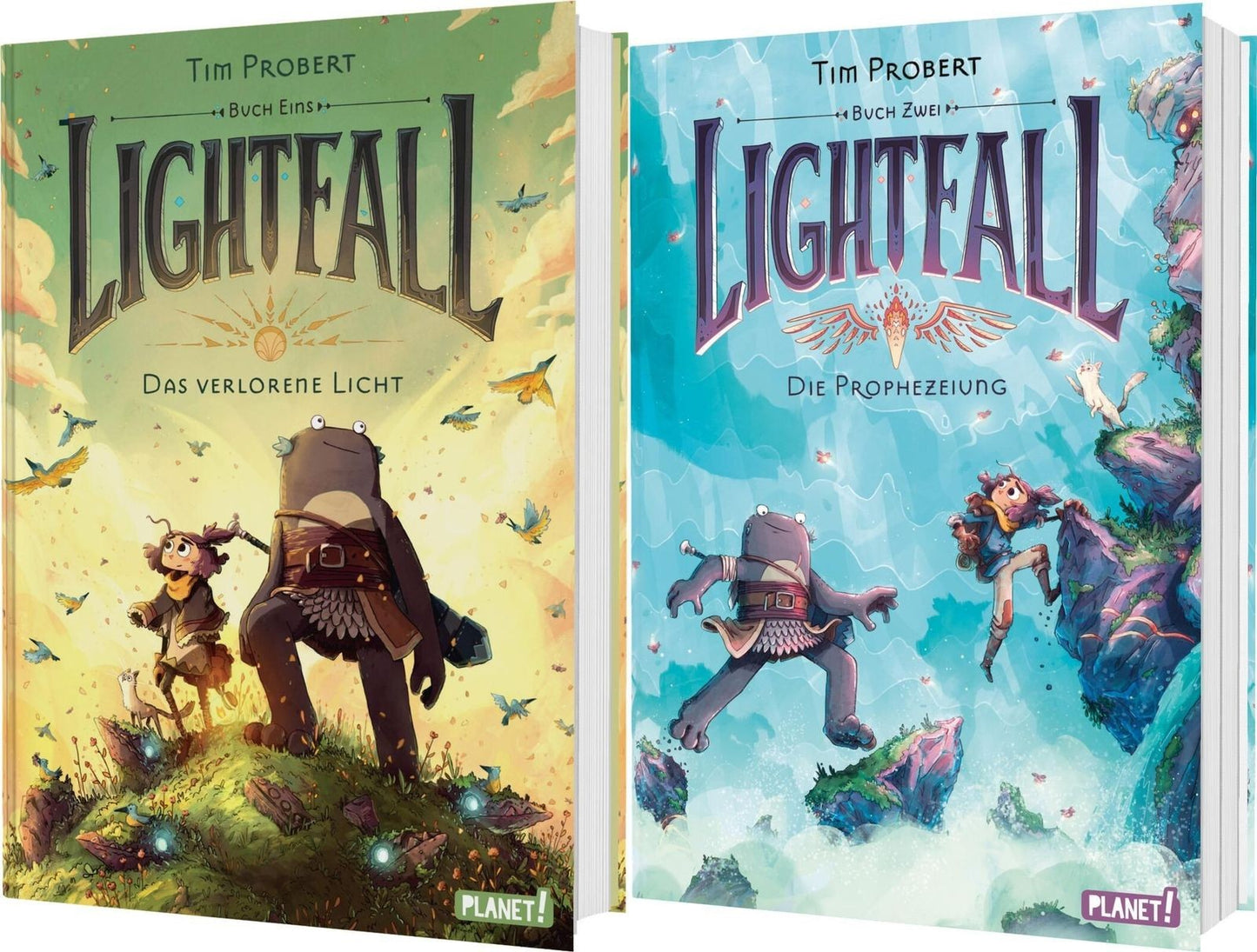 Die Lightfall-Reihe Band 1+2 plus 1 exklusives Postkartenset