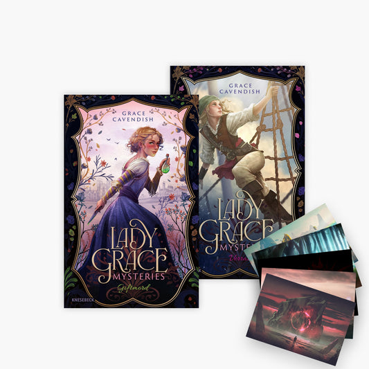 Die Lady Grace Mysteries-Reihe Band 1+2 plus 1 exklusives Postkartenset