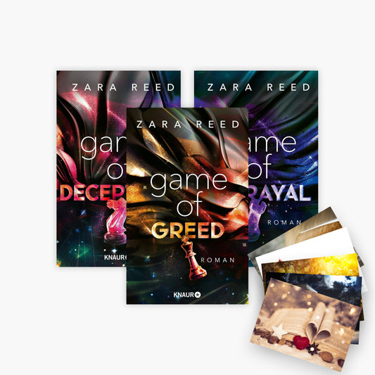 Die Dark Games Trilogie Band 1-3 plus 1 exklusives Postkartenset