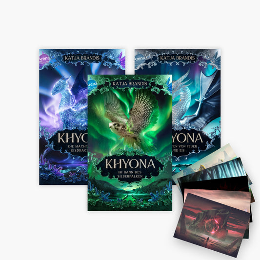 Die Khyona-Trilogie Band 1-3 plus 1 exklusives Postkartenset