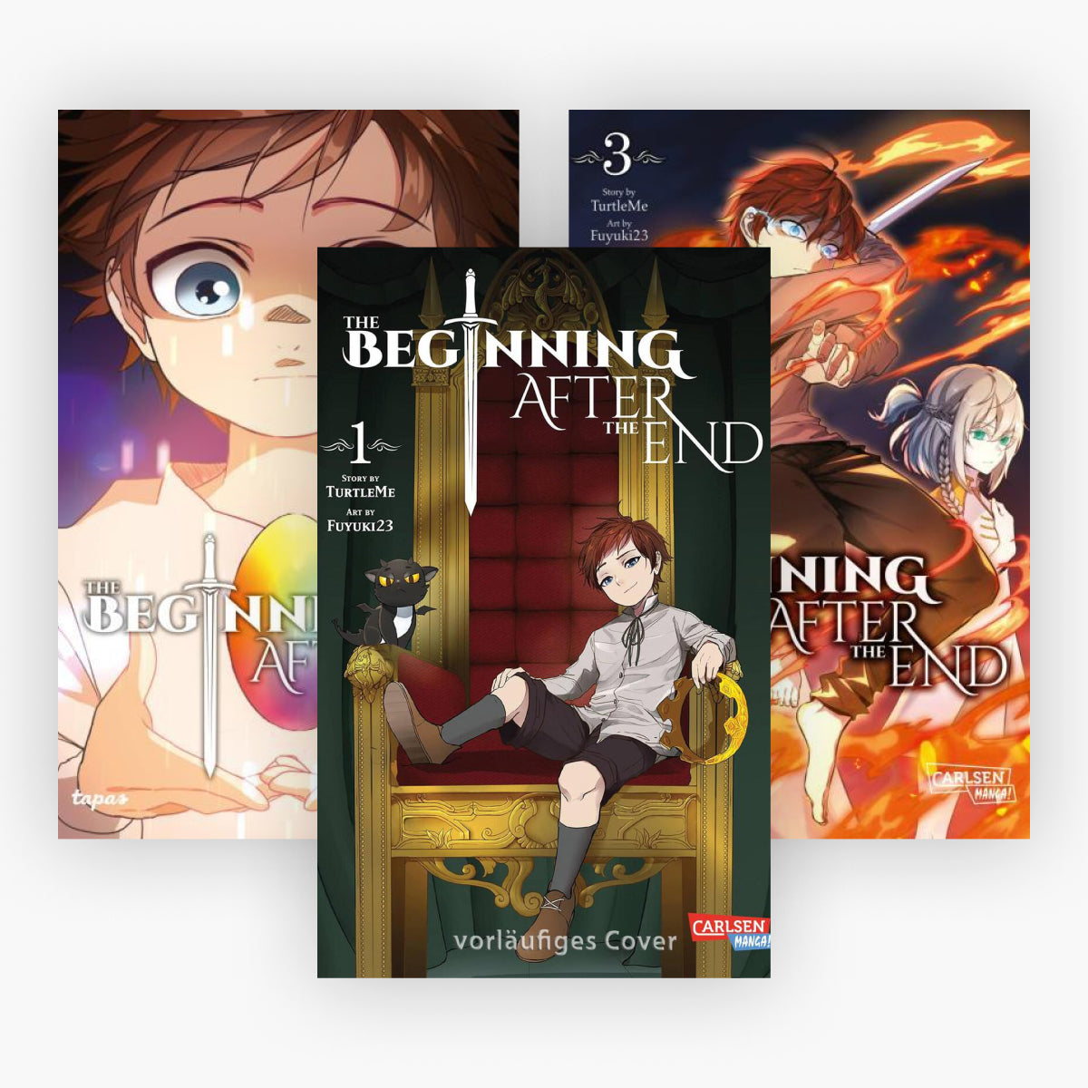 The Beginning after the End Band 1-3 plus 1 exklusives Postkartenset