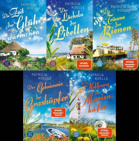 Die Inselgärten-Reihe Band 1-5 plus 1 exklusives Postkartenset