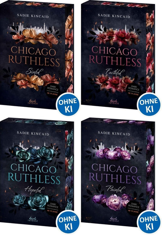 Die Chicago Ruthless-Reihe Band 1-4 plus 1 exklusives Postkartenset