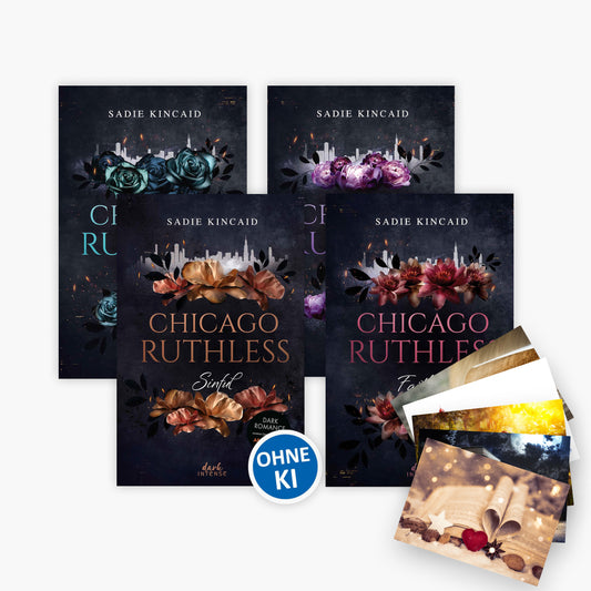 Die Chicago Ruthless-Reihe Band 1-4 plus 1 exklusives Postkartenset