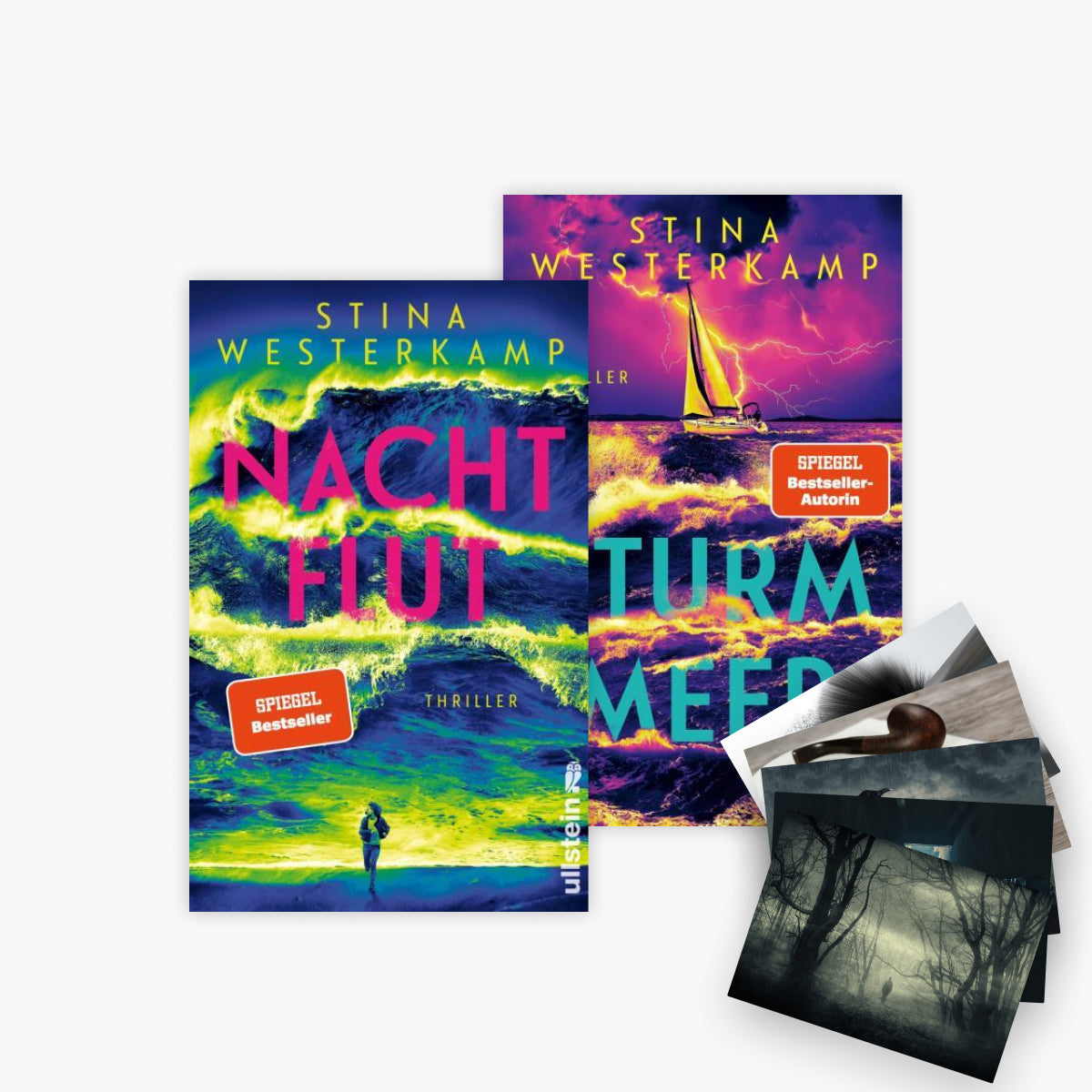 Das Psychothriller-Set: Nachtflut + Sturmmeer + 1 exklusives Postkartenset
