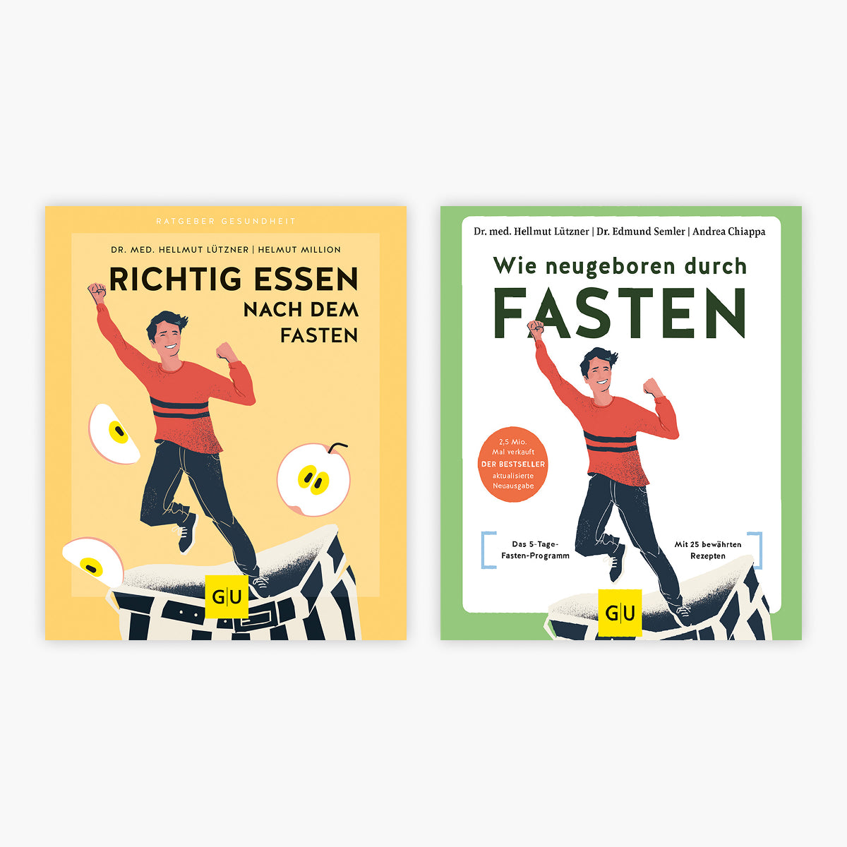 Richtig essen nach dem Fasten + Wie neugeboren durch Fasten + 1 exklusives Postkartenset
