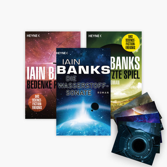 Die Wasserstoffsonate + Bedenke Phlebas + Das letzte Spiel + 1 exklusives Postkartenset
