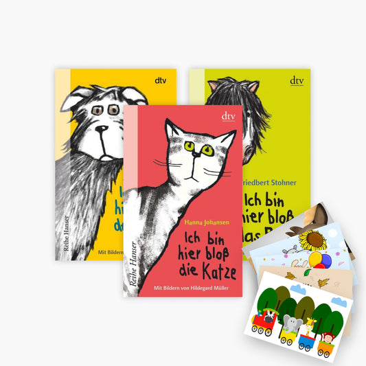 Die Ich bin hier bloß...-Reihe 3 Bände + 1 exklusives Postkartenset