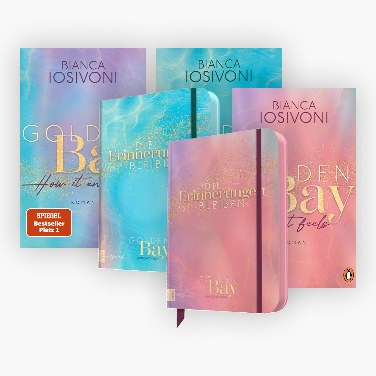 Die Golden Bay-Reihe Band 1-3 + Journal + 1 exklusives Postkartenset