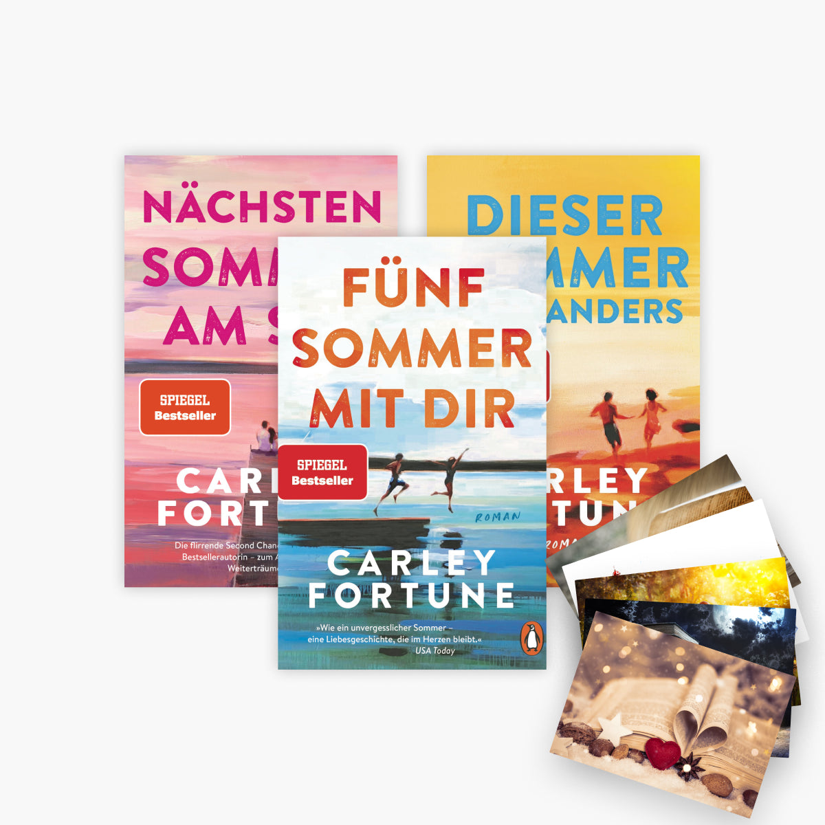 Fünf Sommer mit dir + Nächsten Sommer am See + Dieser Sommer wird anders + 1 exklusives Postkartenset