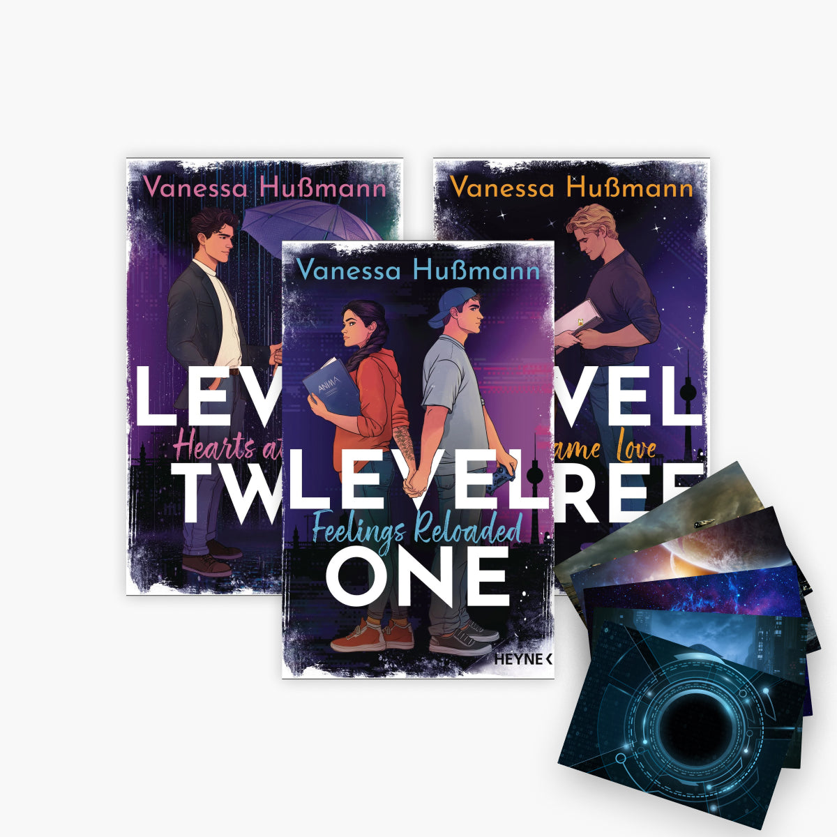 Die Levels-Reihe Band 1-3 plus 1 exklusives Postkartenset