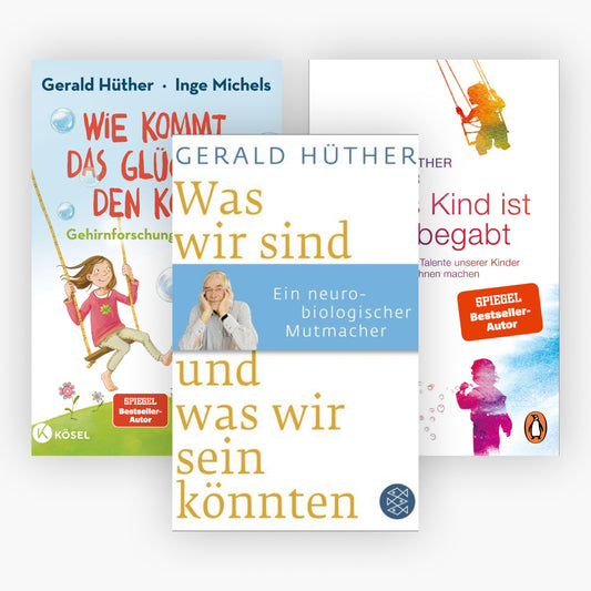 Gerald Hüther Buch-Set: Inspiration für Geist und Herz + 1 exklusives Postkartenset