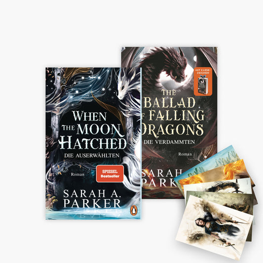 Die Moonfall-Serie Band 1+2 plus 1 exklusives Poatkartenset
