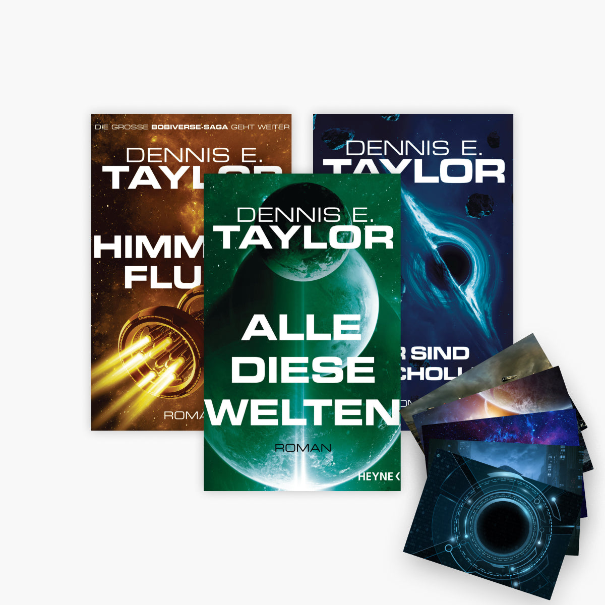 Die Bobiverse-Reihe Band 3-5 plus 1 exklusives Postkartenset