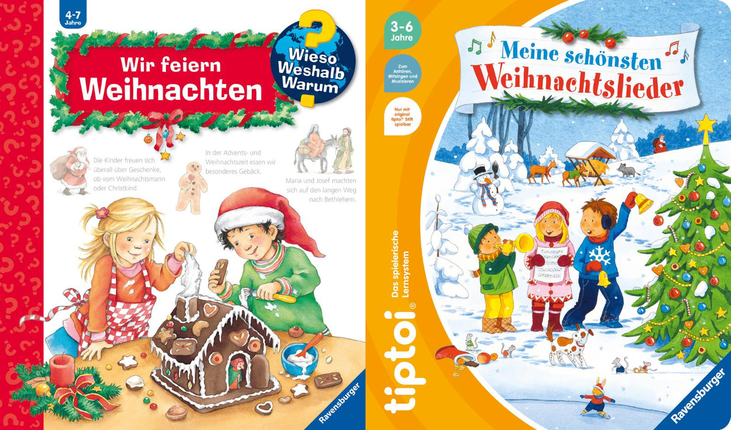 Wieso? Weshalb? Warum? Wir feiern Weihnachten + tiptoi Meine schönsten Weihnachtslieder + 1 exklusives Postkartenset