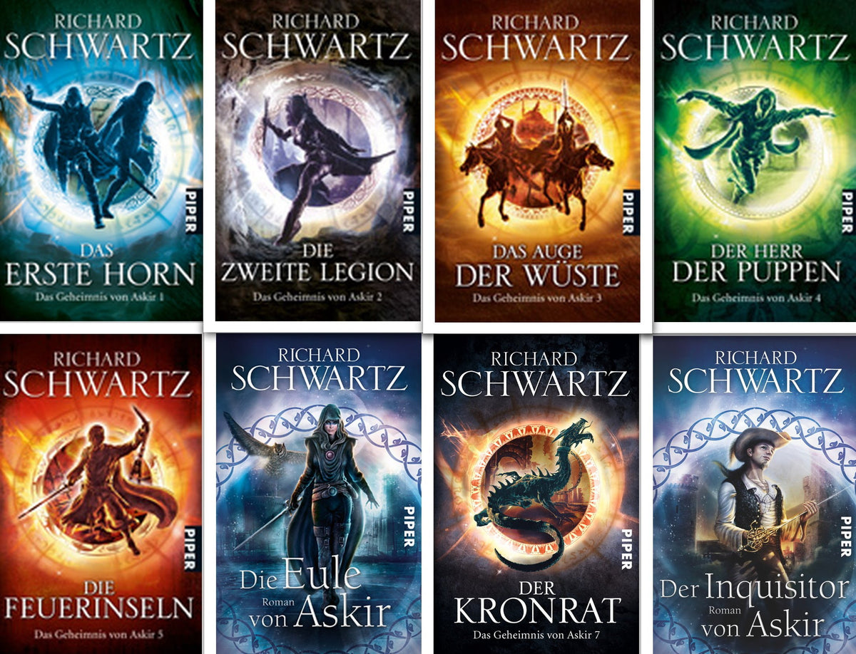 Richard Schwartz Geheimnis von Askir Serie + 1 exklusives Postkartenset