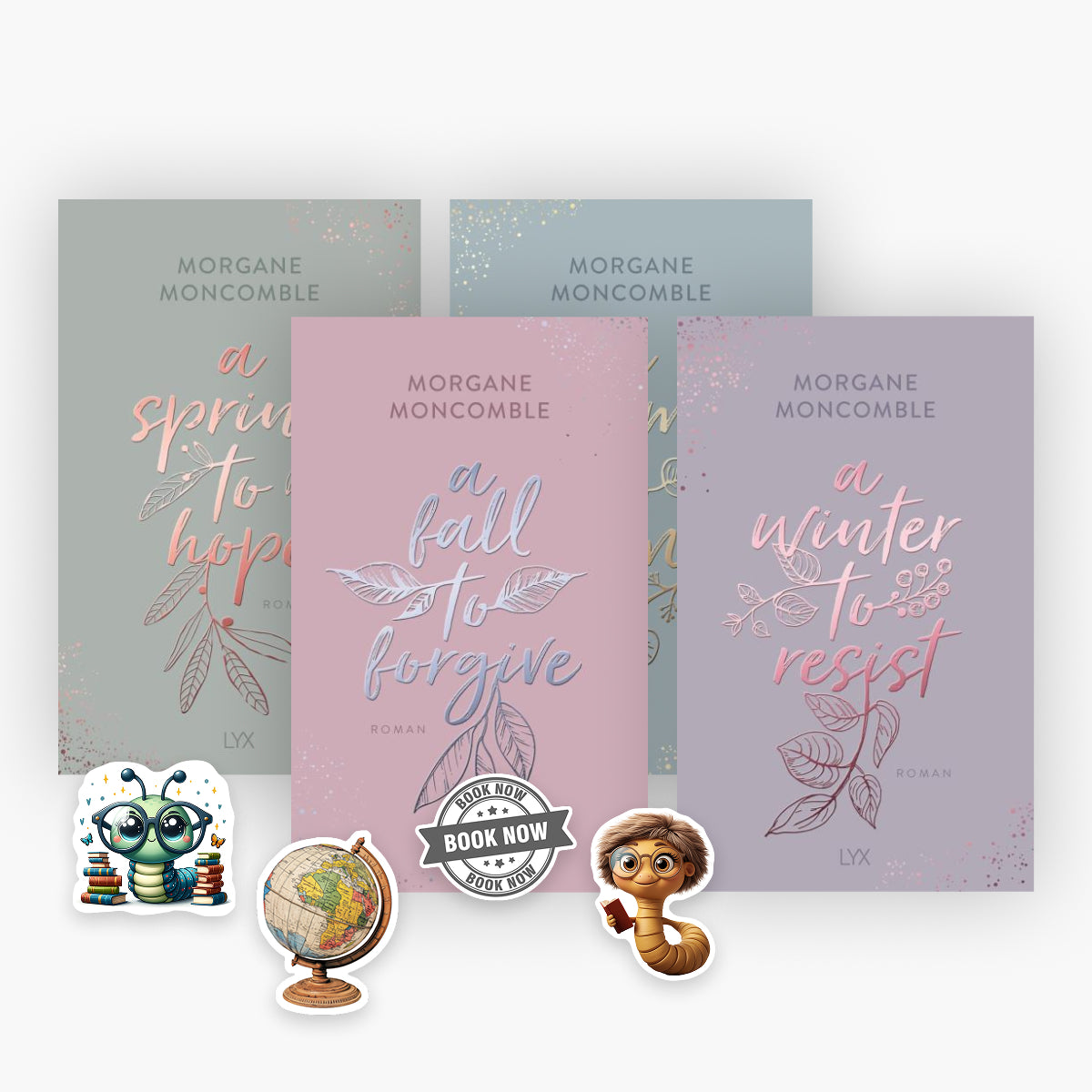 Die Seasons-Reihe Band 1-4 plus 1 exklusives Stickerset