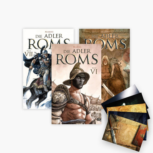 Die Adler Roms Band VI-VIII plus 1 exklusives Postkartenset