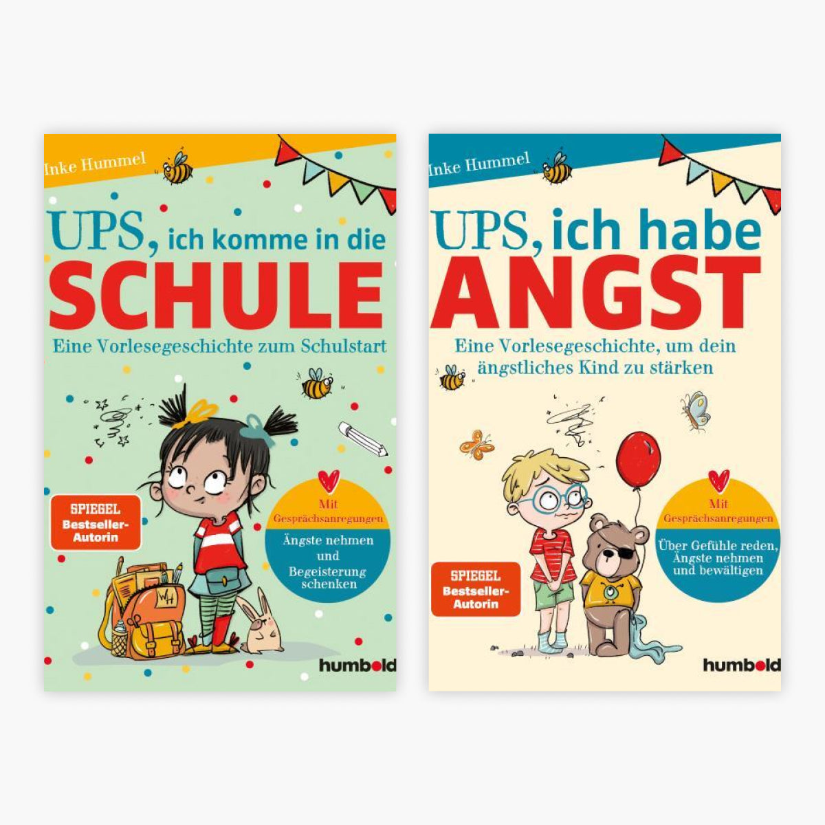 Ups, ich komme in die Schule + Ups, ich habe Angst + 1 exklusives Postkartenset