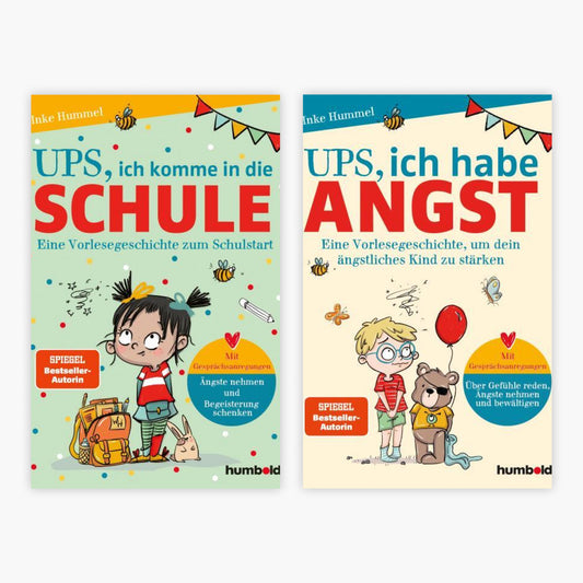 Ups, ich komme in die Schule + Ups, ich habe Angst + 1 exklusives Postkartenset