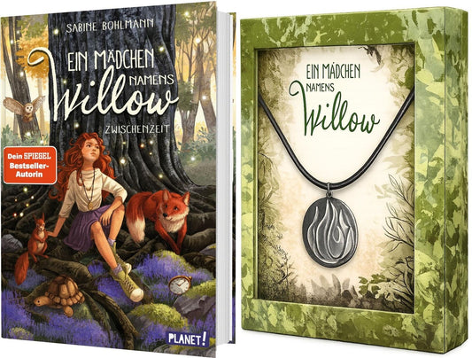 Ein Mädchen namens Willow-Set: Buch + Halskette plus 1 exklusives Postkartenset