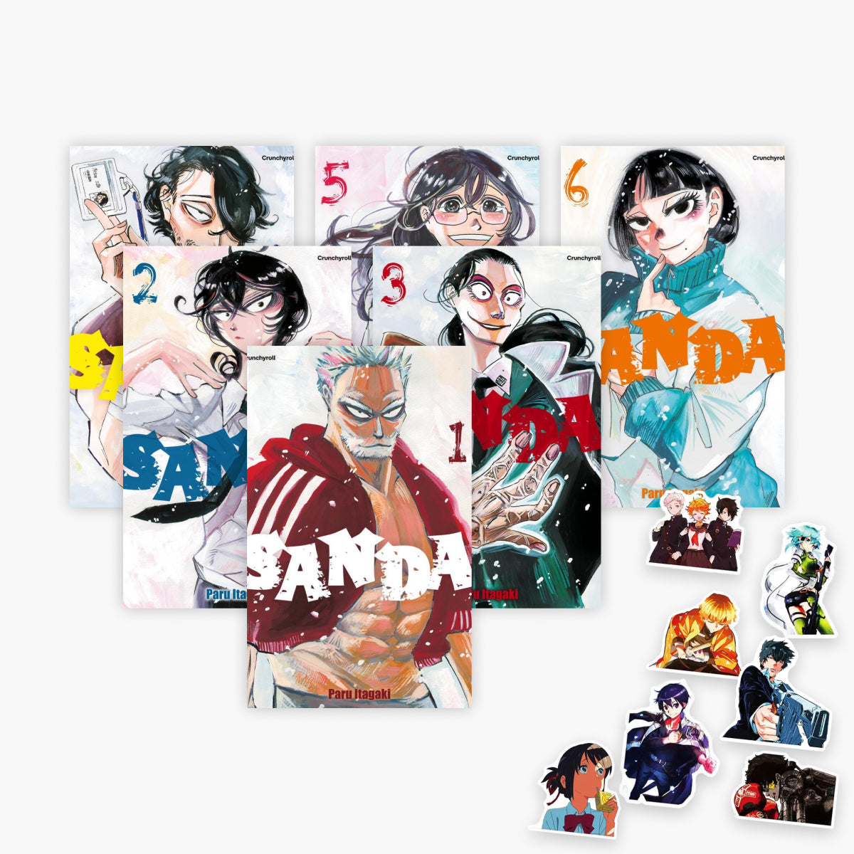 Die Sanda-Serie Band 1-6 plus 1 exklusives Stickerset