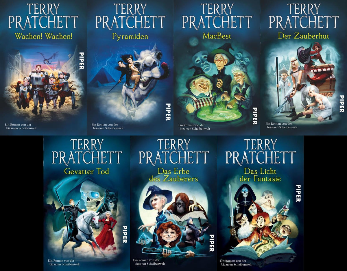 Pratchetts Scheibenwelt Serie + 1 exklusives Postkartenset