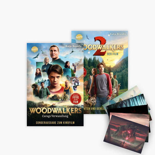 Woodwalkers Buchset zum Film Band 1+2 plus 1 exklusives Postkartenset