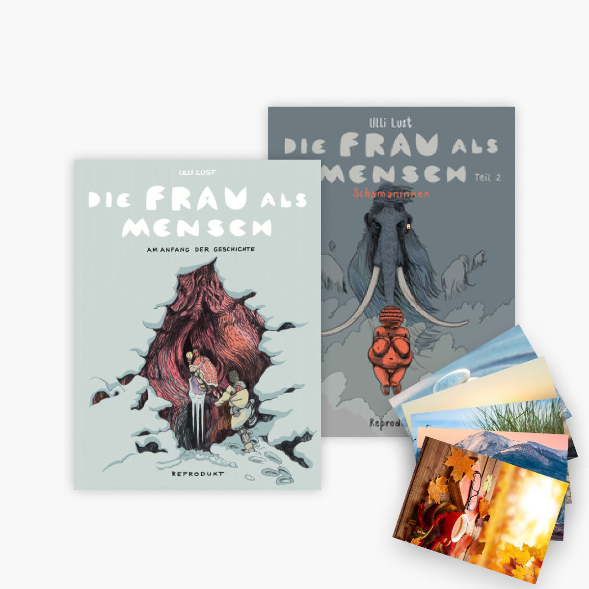 Die Frau als Mensch Band 1+2 plus 1 exklusives Postkartenset