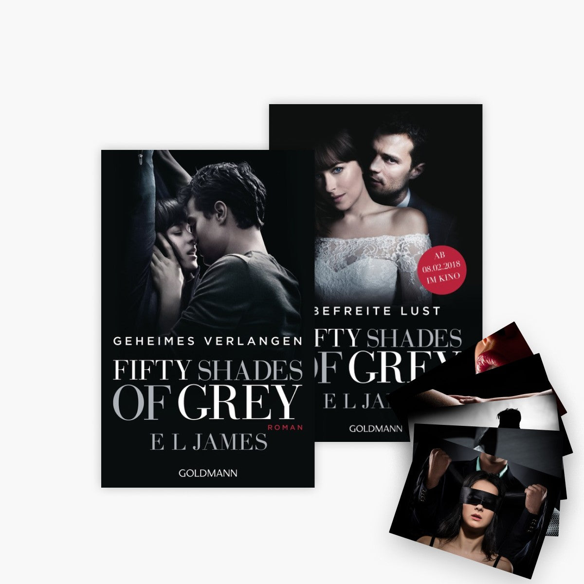 Shades of Grey - Gefährliche Liebe + Befreite Lust + 1 exklusives Postkartenset